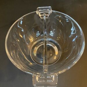 Cambridge Divided Bowl  Pristine Crystal Jam Jelly Art Deco USA